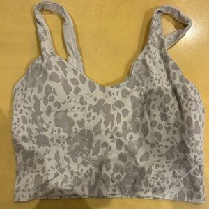 Lululemon Athletica Gray Leopard Sports Bra
